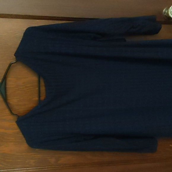 Jessica Simpson Maternity Dark Blue Ribbed Short Sleeve Mini Dress Size XL - Picture 7 of 8